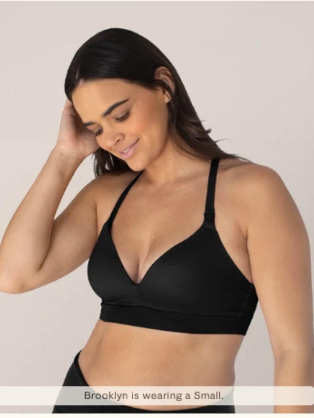 Minimalist Maternity & Nursing Bra | Black - Regular (B-D) / XL